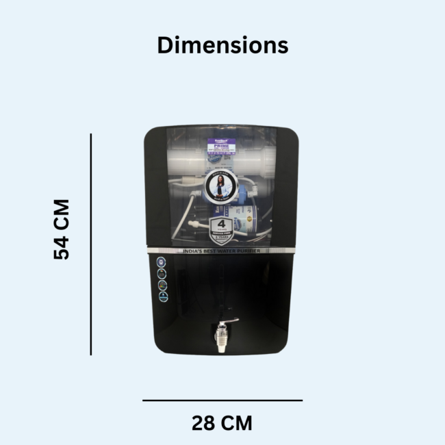 PRIME WITH RO UV UF TDS PF COPPER ZINC BLACK - Image 2