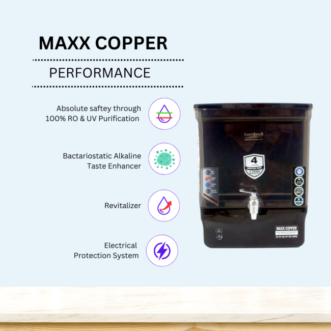 MAX COPPER COPPER WITH ZINC ALKALINE WATER PURIFIER - Image 2